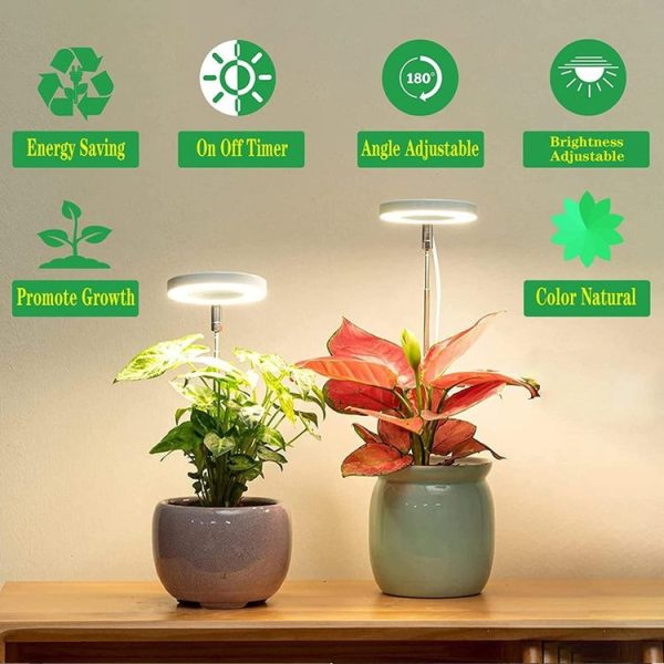 Single Head LED Angel Ring Plant Growth Light Imitation Sunlight Telescopic Plant Fill Light - Image 2