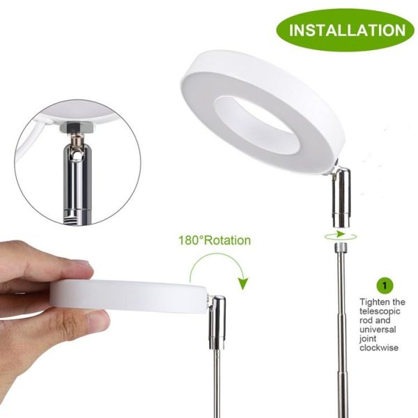 Single Head LED Angel Ring Plant Growth Light Imitation Sunlight Telescopic Plant Fill Light - Image 6