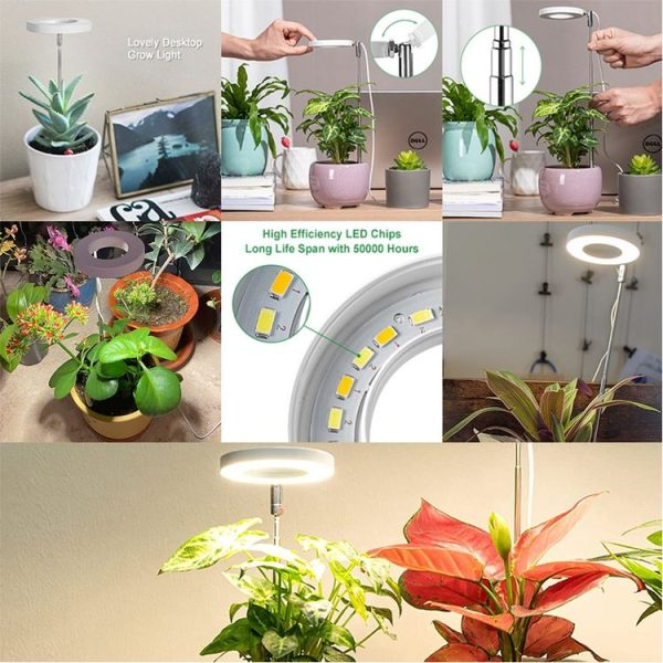 Single Head LED Angel Ring Plant Growth Light Imitation Sunlight Telescopic Plant Fill Light - Image 7