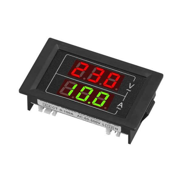 SINOTIMER D85-5035VA Compact Dual-Display Single-Phase AC Digital Voltage And Current Meter - Image 2