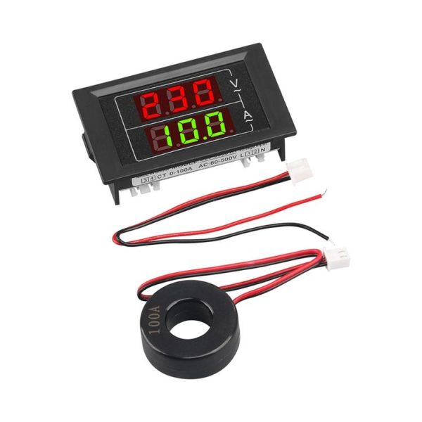 SINOTIMER D85-5035VA Compact Dual-Display Single-Phase AC Digital Voltage And Current Meter - Image 4