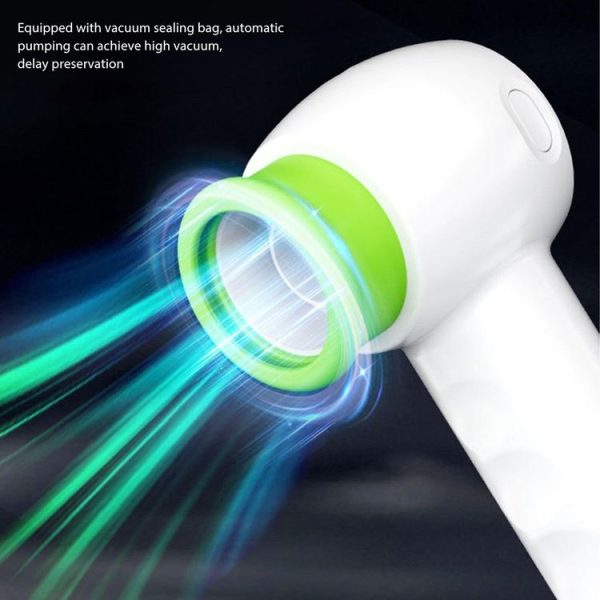 KZ-90 Digital Display Handheld Fresh-Keeping Bag Bottle Vacuum Sealer, Spec: with 2 Bags - Image 4