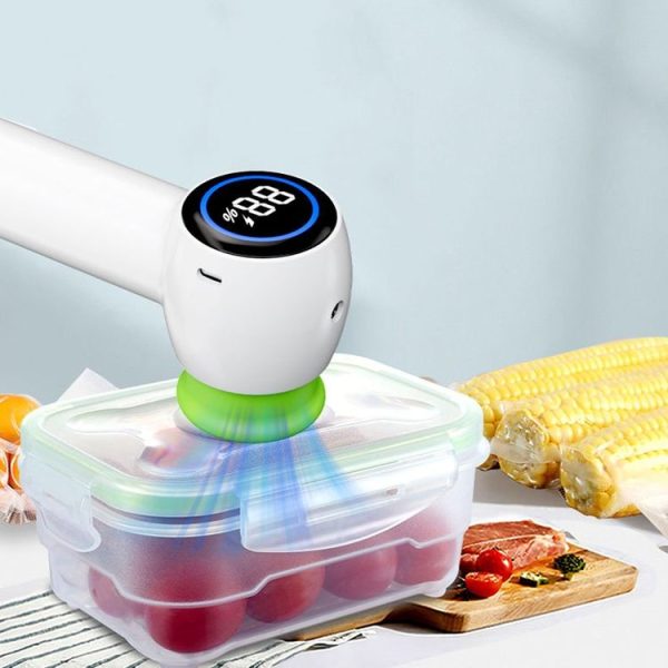 KZ-90 Digital Display Handheld Fresh-Keeping Bag Bottle Vacuum Sealer, Spec: with 2 Bags - Image 9
