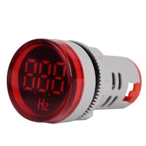 SINOTIMER ST16HZ 20-75Hz AC Frequency 22mm Round Opening LED Digital Signal Indicator Light (01 Red)