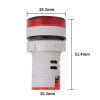 SINOTIMER ST16HZ 20-75Hz AC Frequency 22mm Round Opening LED Digital Signal Indicator Light (01 Red) - Image 6
