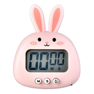 Cartoon Electronic Timer Magnetic Student Study Time Manager (RB740 Bunny Pink)