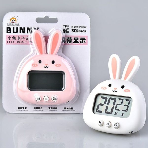 Cartoon Electronic Timer Magnetic Student Study Time Manager (RB740 Bunny Pink) - Image 3
