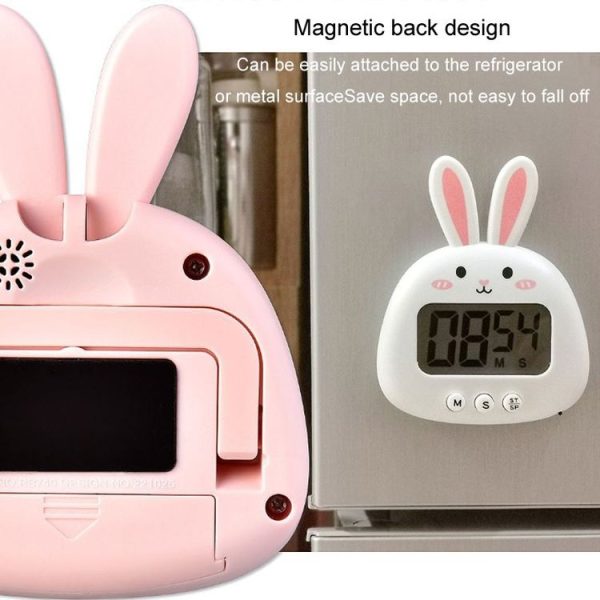 Cartoon Electronic Timer Magnetic Student Study Time Manager (RB740 Bunny Pink) - Image 5