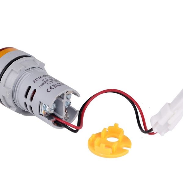 SINOTIMER ST16VA Round 22mm LED Digital Display AC Voltage Current Indicator AC 60-500V 0-100A (01 Red) - Image 5