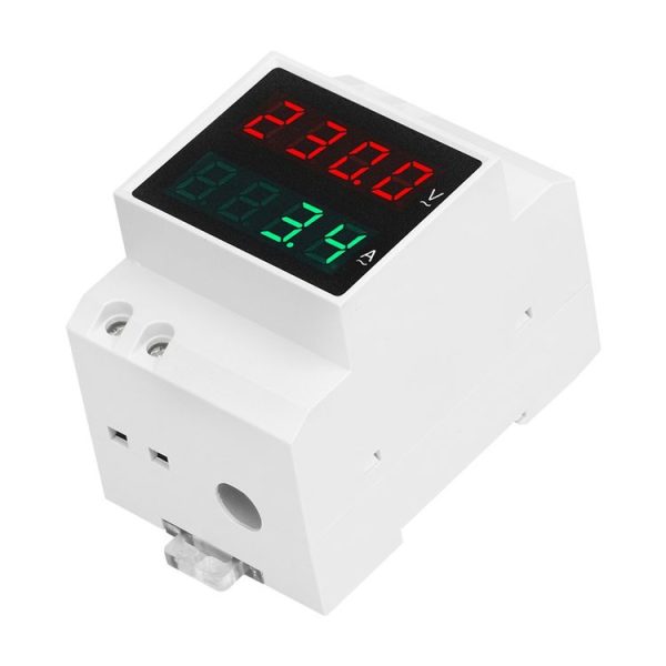 SINOTIMER SDM003-F 4 Digits Display DIN-Rail Single Phase AC Dual Display Voltage And Current Meter - Image 2