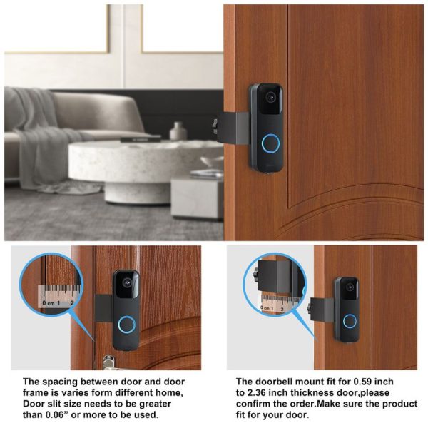 Blink Doorbell Bracket No-Drilling Easy Installation Mount (Silver) - Image 4