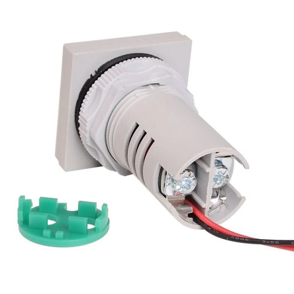 SINOTIMER ST17A Square 22mm LED Digital Display Signal Light AC Current Indicator 0-100A (04 Green) - Image 5