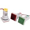 SINOTIMER ST17A Square 22mm LED Digital Display Signal Light AC Current Indicator 0-100A (04 Green) - Image 6