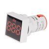 SINOTIMER ST17HZ 22mm Square LED Digital Display 50-75Hz AC Frequency Signal Indicator (01 Red)