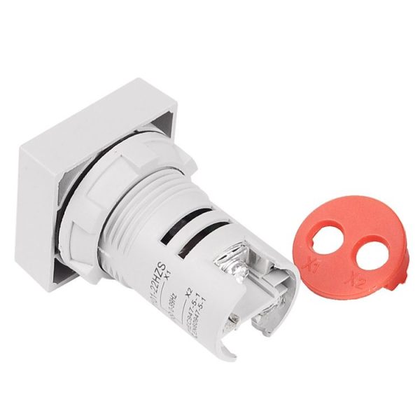 SINOTIMER ST17HZ 22mm Square LED Digital Display 50-75Hz AC Frequency Signal Indicator (01 Red) - Image 4