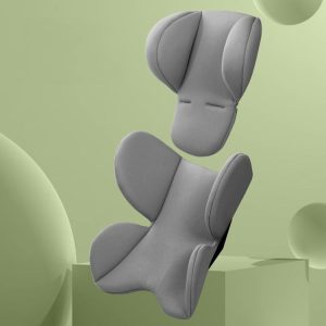 Infant Safety Seat Cushion Four Seasons Universal Stroller Lumbar Protection Pads (Grey)