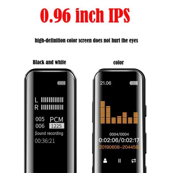 G1 0.96-Inch IPS Color Screen HD Smart Mini Noise Reduction Timer Recorder, Capacity: 8GB - Image 2