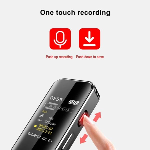 G1 0.96-Inch IPS Color Screen HD Smart Mini Noise Reduction Timer Recorder, Capacity: 8GB - Image 4