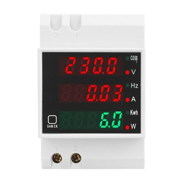 SINOTIMER SDM006 Din Rail AC Voltage Current Frequency Power Electricity Multi-Function Detection Meter - Image 3