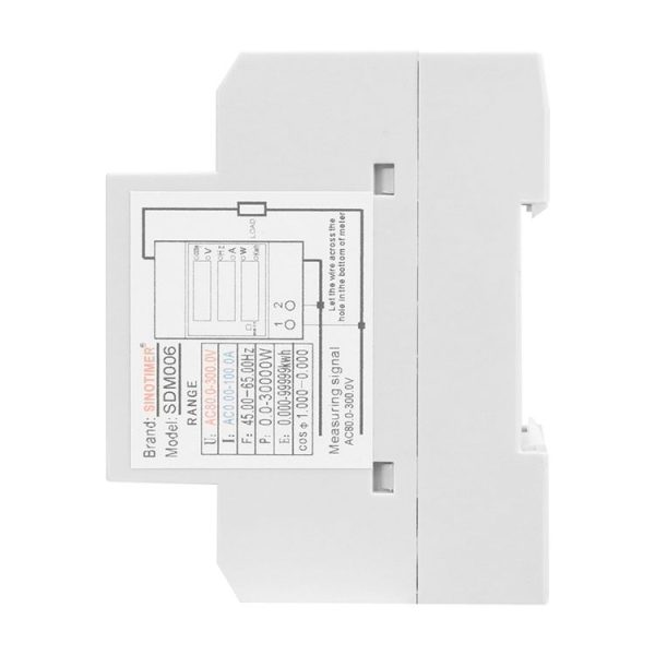SINOTIMER SDM006 Din Rail AC Voltage Current Frequency Power Electricity Multi-Function Detection Meter - Image 5