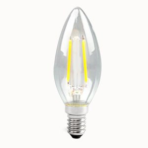C35 Constant Current Flicker-free LED Highlight Retro Chandelier Lights, Power: Sharp Bulbs E14-2W (2200K)