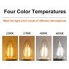 C35 Constant Current Flicker-free LED Highlight Retro Chandelier Lights, Power: Sharp Bulbs E14-2W (2200K) - Image 4