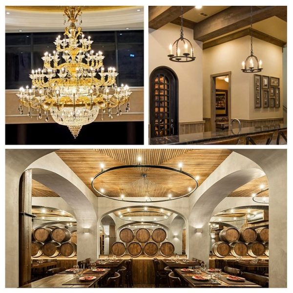 C35 Constant Current Flicker-free LED Highlight Retro Chandelier Lights, Power: Sharp Bulbs E14-2W (2200K) - Image 5
