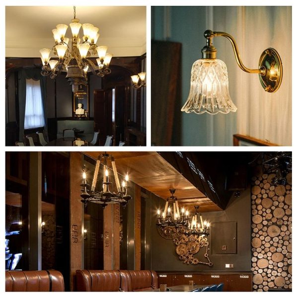 C35 Constant Current Flicker-free LED Highlight Retro Chandelier Lights, Power: Sharp Bulbs E14-2W (2200K) - Image 6