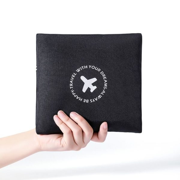 Foldable Travel Bag Shoulder Bag Airplane Suitcase For Camping Hiking, Size: Small Gray - Image 7