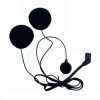 HD Noise-Proof Helmet Intercom Headset Microphone (10Pin Plug+Single Microphone+Double Speaker)