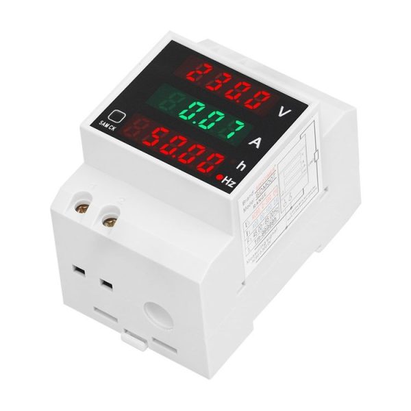 SINOTIMER SDM007 Din Rail AC Voltage Current Totalized Time Frequency Digital Display Meter - Image 2