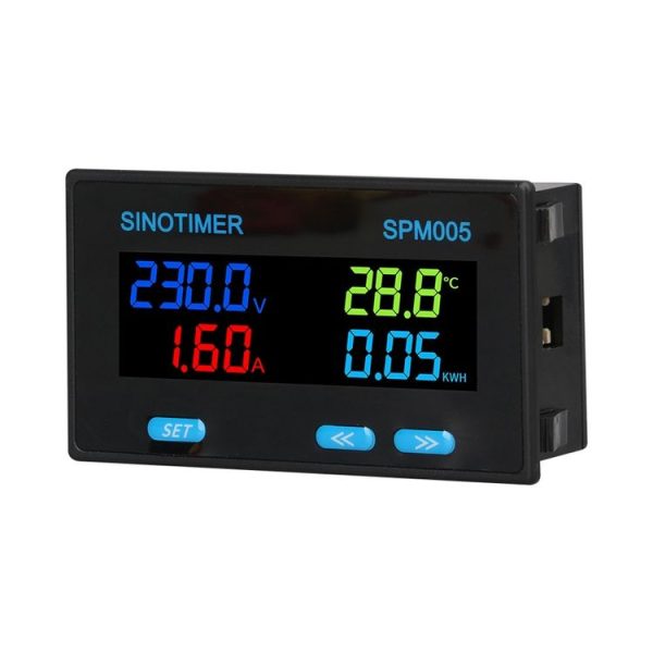 SINOTIMER SPM005 AC Digital Display Voltage Current Power Electricity Multifunctional Monitoring Meter, Specification: 20A - Image 2