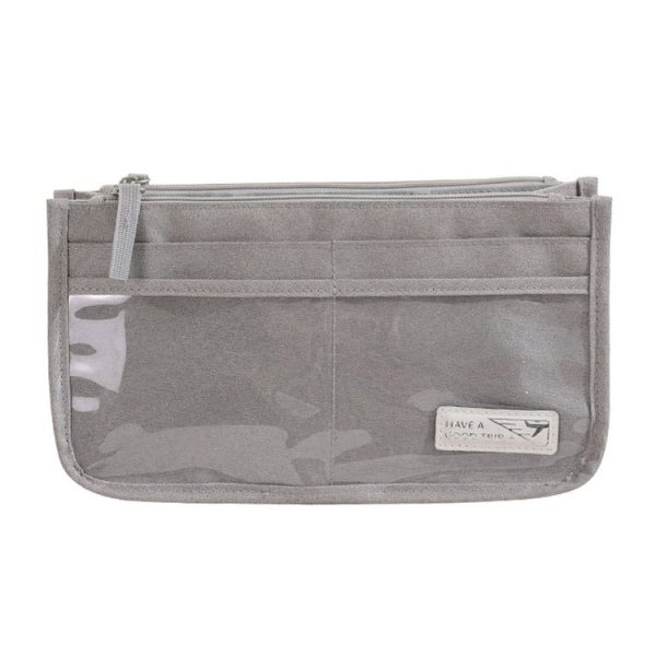 Multifunctional Handheld Cosmetic Bag Travel Toiletries Storage Bag (Grey)