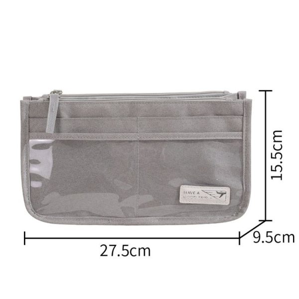 Multifunctional Handheld Cosmetic Bag Travel Toiletries Storage Bag (Grey) - Image 3