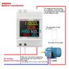 SINOTIMER SDM009 Din Rail Single-Phase Voltage Current Frequency Power Factor Electricity Multifunctional Meter, Model: AC40-300V Built-In - Image 8