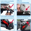 Motorcycle Helmet Chin Clamp Mount for GoPro Hero Series DJI Osmo Action, SJCAM Cameras, Spec: Set 1 - Image 7