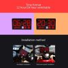Compact LED Digital Display Time Voltmeter, Specification: 3 in 1 Red - Image 6