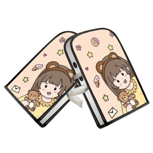 Electric Scooter Bicycle Handlebar Cover Summer Sun Protection Anti-UV Riding Gloves (Bear Girl)