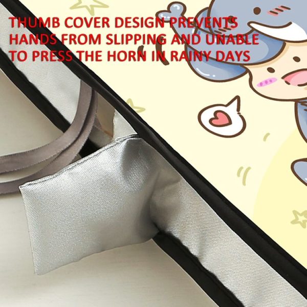 Electric Scooter Bicycle Handlebar Cover Summer Sun Protection Anti-UV Riding Gloves (Bear Girl) - Image 3