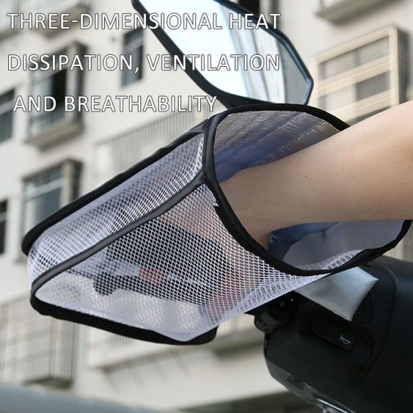 Electric Scooter Bicycle Handlebar Cover Summer Sun Protection Anti-UV Riding Gloves (Bear Girl) - Image 7