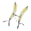 Double Shoulder Bag Waterproof Thickening Strap Outdoor Sports Camping Chain Pack Carrier (Yellow)