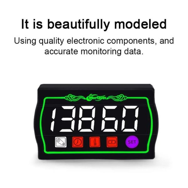 4 in 1 Ambient Temperature Gauge Morfayer Locomotive Intelligent Multi-function Tachometer - Image 3