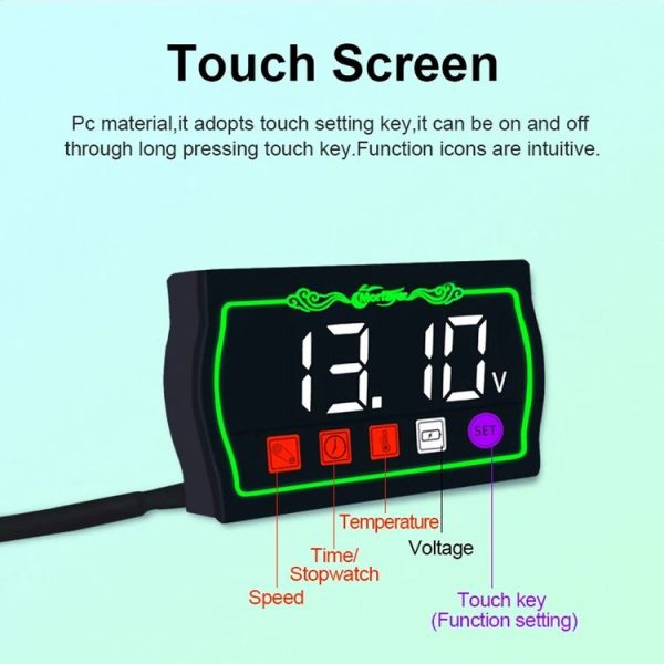 4 in 1 Ambient Temperature Gauge Morfayer Locomotive Intelligent Multi-function Tachometer - Image 4