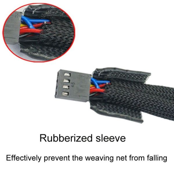0.27m Computer PWM Temperature Control Cooling Fan Extension Cable Chassis HUB Connector (1 In 4) - Image 5