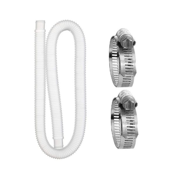Intex Swimming Pool Filter Pump Replacement 1 Hose 2 Clamps