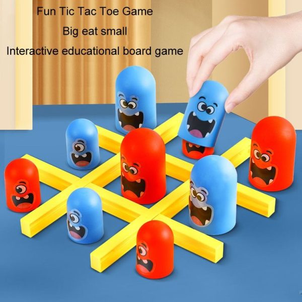 Sets Of Tic Tac Toe Chess Game Linking Parent-Child Interactive Educational Family Toys (Red Blue) - Image 8