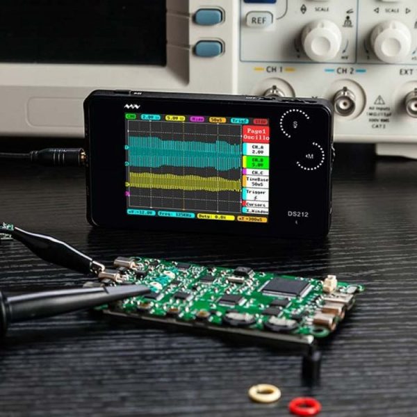 MINIWARE Dual Channel Mini Portable Handheld Digital Storage Oscilloscope, Model: DS212 - Image 2