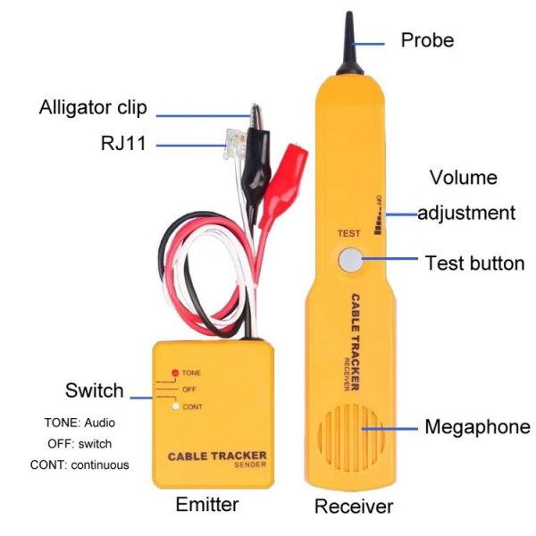 Multifunctional Anti-Interference Network Cable Telephone Line Finder - Image 2