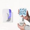 Plug-In Refillable Fly Trap For Flies, Moths, Gnats, And Other Flying Insects With 2 Glue Cards EU Plug (White)