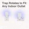 Plug-In Refillable Fly Trap For Flies, Moths, Gnats, And Other Flying Insects With 2 Glue Cards EU Plug (White) - Image 2